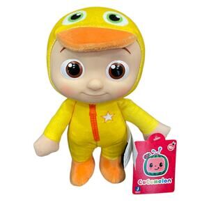 New Cocomelon JJ Duckie Plush Doll 8" Yellow Duck PJs Soft Toy Pretend Play